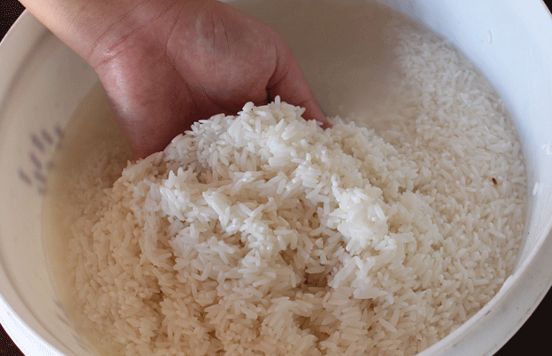 agua de arroz