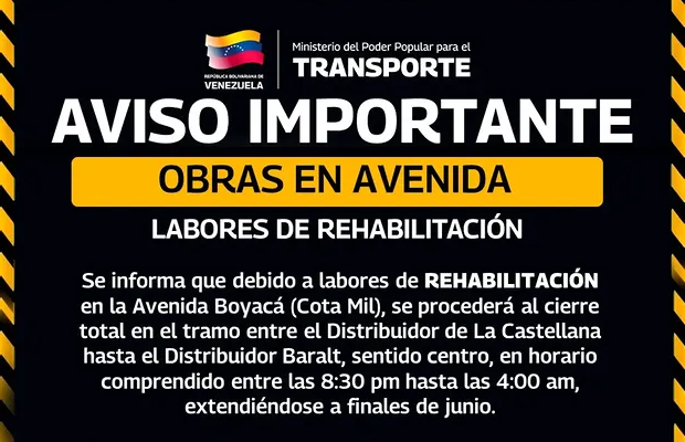 Tramo de la Cota Mil permanecerá cerrado por labores de asfaltado