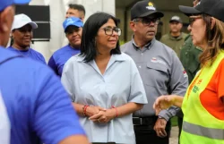 Delcy Rodríguez inspecciona trabajos de avance del Plan Venezuela Renace