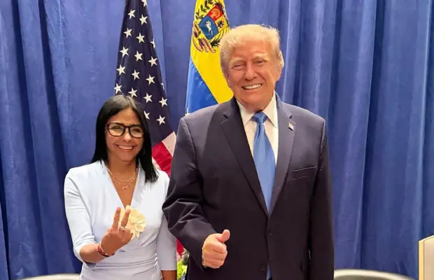 Donald Trump y Delcy Rodríguez sostuvieron inédito encuentro en Nueva York