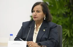 Dinorah Figuera arribó a Venezuela para dar inicio al segundo ciclo de negociaciones