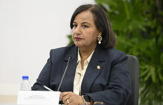 Dinorah Figuera arribó a Venezuela para dar inicio al segundo ciclo de negociaciones
